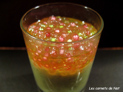 Mixé de courgette et saumon en verrine-2